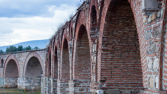 roman aqueduct located in eastern europe skopje north macedonia
