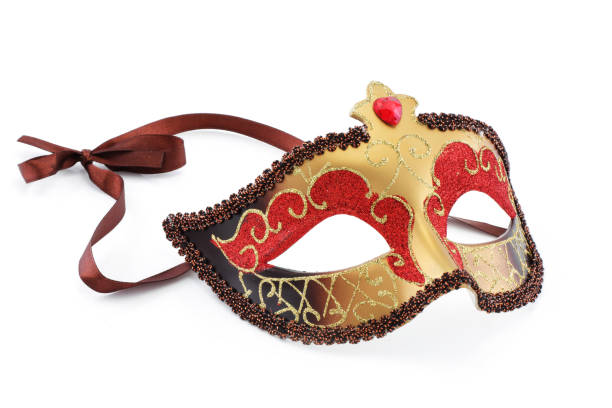 istock Gold red and brown carnival mask 1909751129