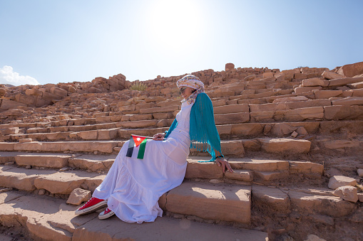 Tunisia. Old Berber woman at the village of Chenini