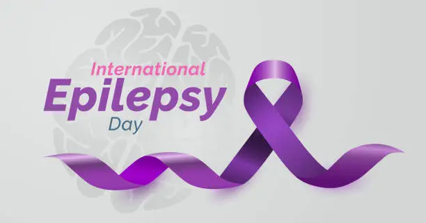 Vector illustration of International epilepsy day banner. Observed on 12 of February.
