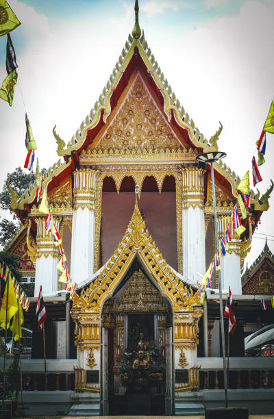 istock Buddhist temple Mon temple in Thailand 1909912091