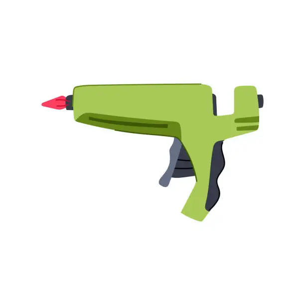 Vector illustration of pistol glue gun cartoon vector illustration