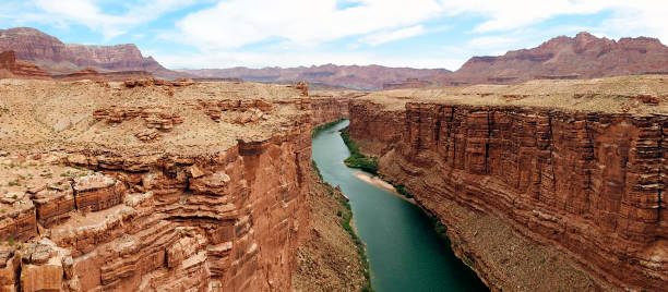 Colorado River at Less Ferry, Marble Canyon, Coconino County, Arizona, United States Colorado River at Less Ferry, Marble Canyon, Coconino County, Arizona - United States colorado-river stock pictures, royalty-free photos & images