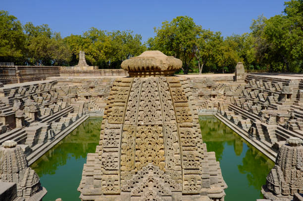 istock Sun Temple with Stepwell in Modhera, Gujarat, India 1910019612