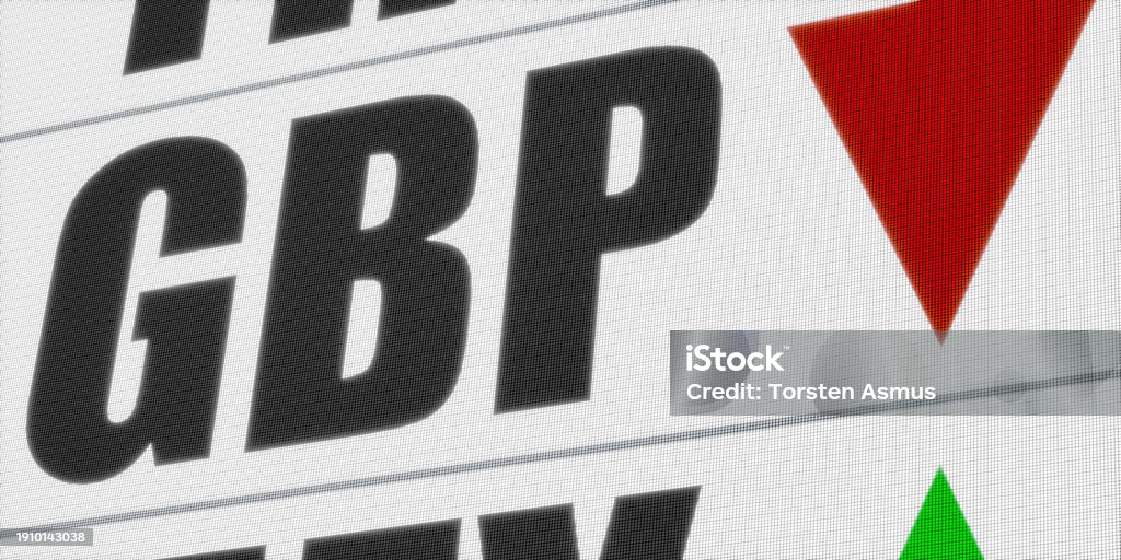 Gpb Symbol British Pound Currency Sign Stock Illustration - Download Image Now ...