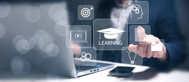 istock Concept of Online education. man use Online education 1910200238