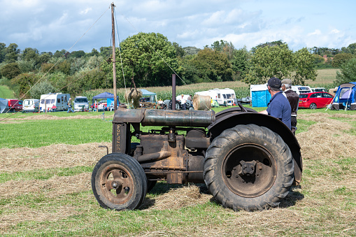 Drayton.Somerset.United kingdom.August 19th 2023.A Standard Fordson from 1936 is on show at a Yesterdays Farming event