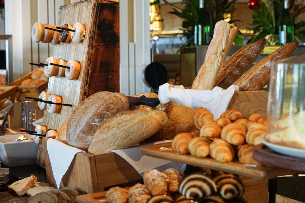istock Breads, cupcakes and pastries at a buffet spread 1910258916