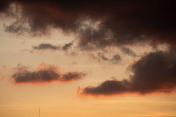 Various and unique cloud shapes after sunset