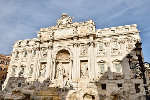 a view of the Trevi Fountain in Rome