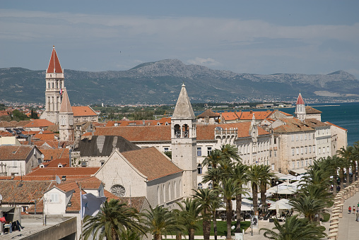 Trogir  a city in Croatia. A port city located on the Adriatic Sea coast in central Dalmatia.