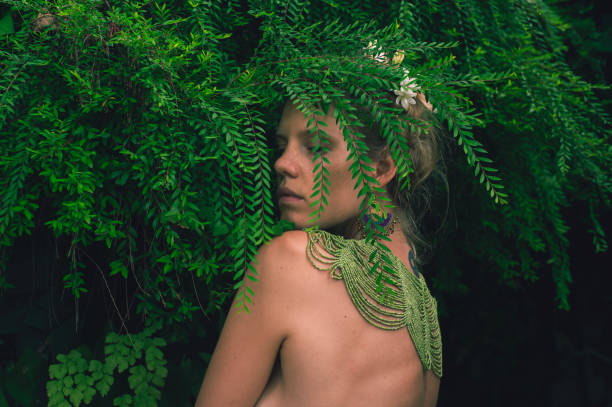 istock young woman merges with nature 1910317991