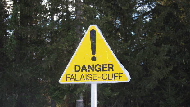 istock Danger sign on a ski slope 1910332285