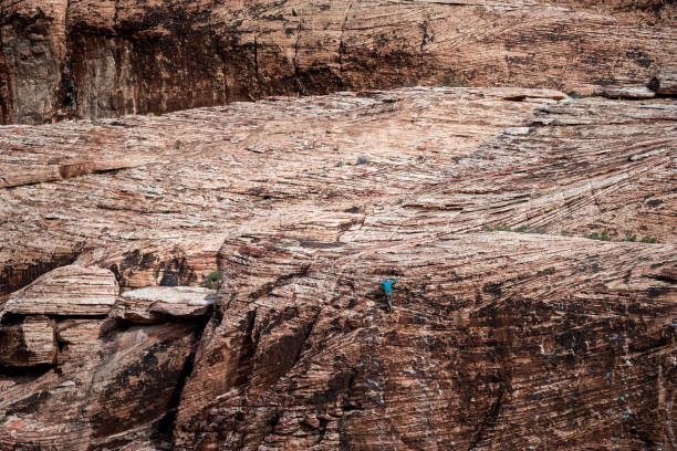 Mountain climber in Grand Canyon/Nevada