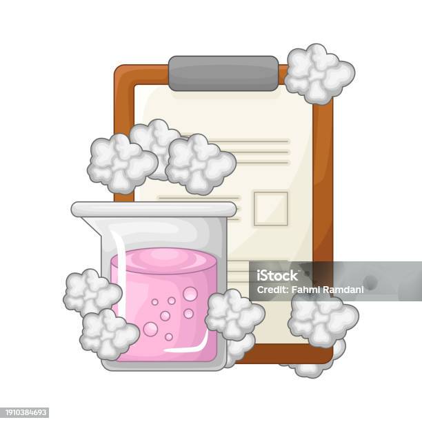 Lab Report Vector Lab Report Stock Illustration - Download Image Now - Analyzing, Atom ...