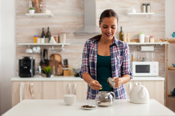 istock Caucasian woman using aromatic herbs 1910386266