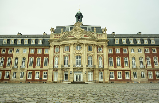 Architecture view of castle residence in Munster Germany