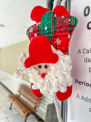 Woollen Father Christmas decoration