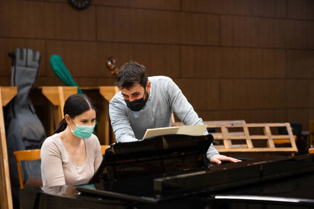 istock Rent a piano room near you 1910596649