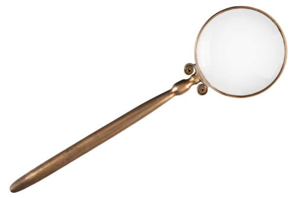 istock Retro vintage magnifying glass 1910633914