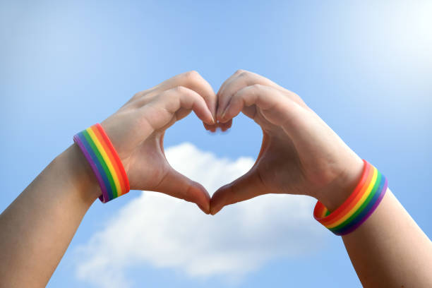 istock wristbands showing heart gesture 1910721206