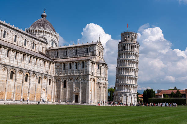 istock Cathedral and famous leaning tower of Pisa 1910759120