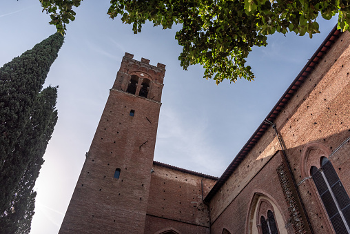 Basilica di San Domenico in the city center of Siena, Italy