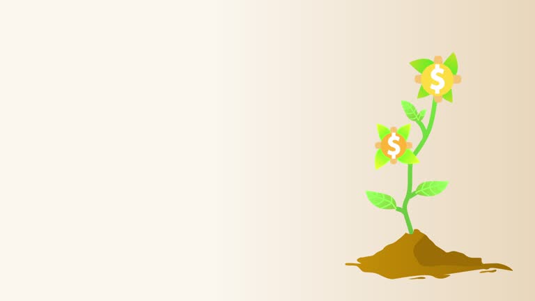 Money grows illustration