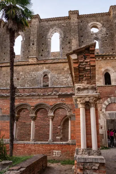 Photo of Ruin of the medieval Cistercian monastery San Galgano in the Tuscany