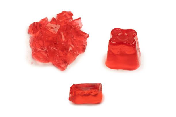 istock Sweet fruit jelly dessert isolated on a white background. 1910914767