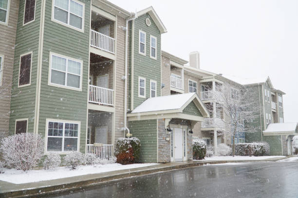 istock apartment community residential area after snow storm 1910962243