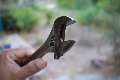 old adjustable wrench