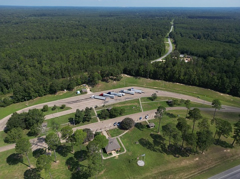 Aerial photo of beautiful Alabama interstate highway