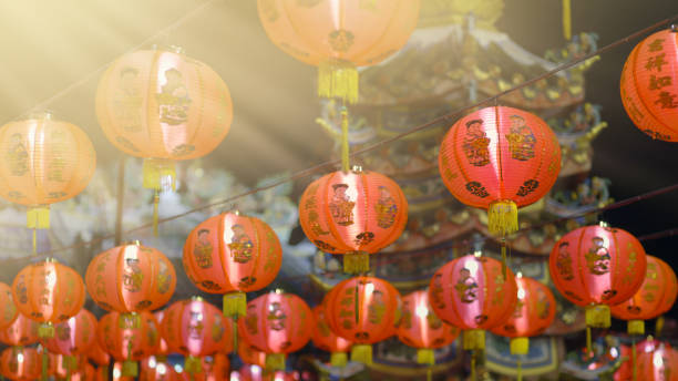 istock Chinese new year lanterns in old town area. 1911212022