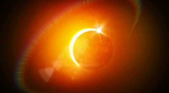 Solar eclipse over Charlotte, NC.