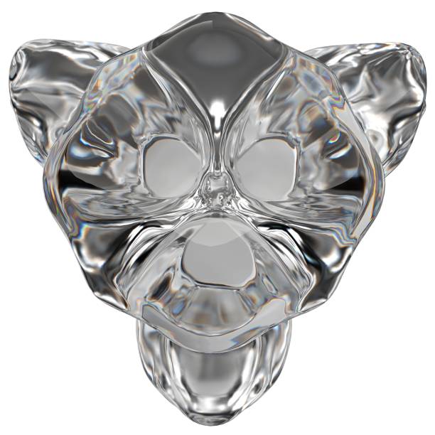 istock Isolated Colorless Organic Glass Transparent Organic Refraction and Reflection Object Elegant Modern 3D Rendering Abstract Background 1911231269
