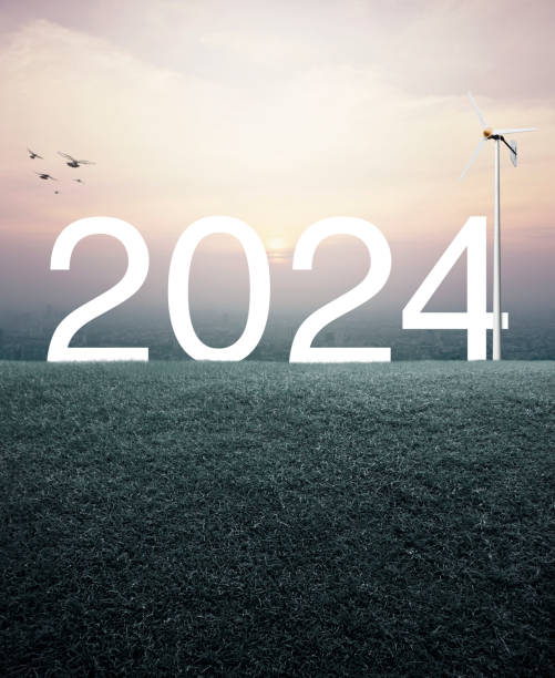 istock Happy new year 2024 ecological cover concept 1911243228