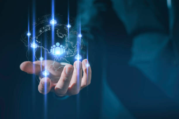 istock Human resources and management concept. check resume, Screening employee information, job applicants, staff icons for human development recruitment leadership and customer target group 1911281711