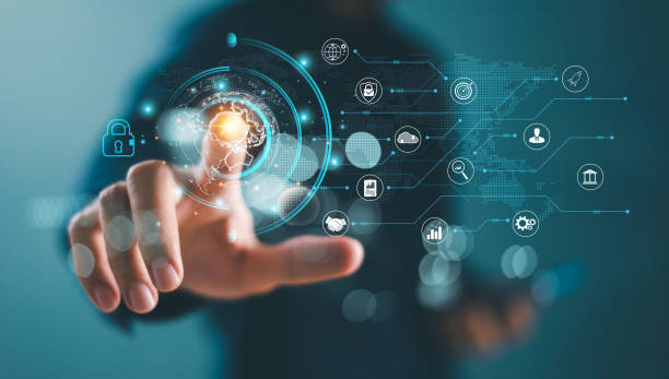istock Market finance solution online network. Data business technology concept. Business global internet connection application technology digital marketing. Financial and banking, digital tech big data. 1911393200
