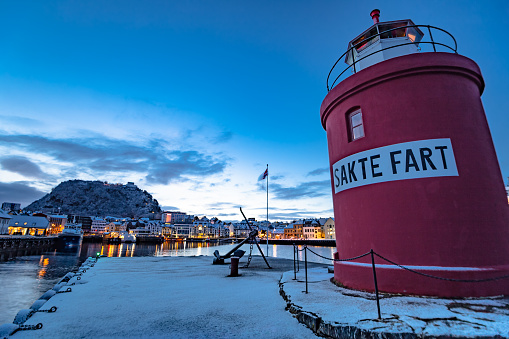 Molja Lighthouse tourist attraction Norway Scandinavia Northern Europe