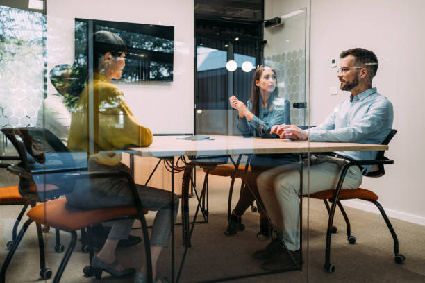istock Business persons on meeting in the office. 1911521686