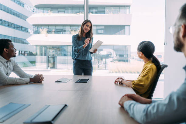istock Business persons on meeting in the office. 1911521696