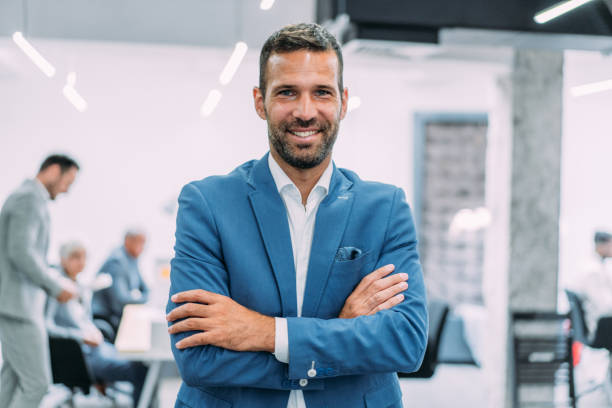 istock Successful businessman in the office. 1911521752