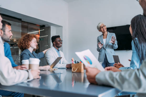 istock Team of professionals during a meeting. 1911522191