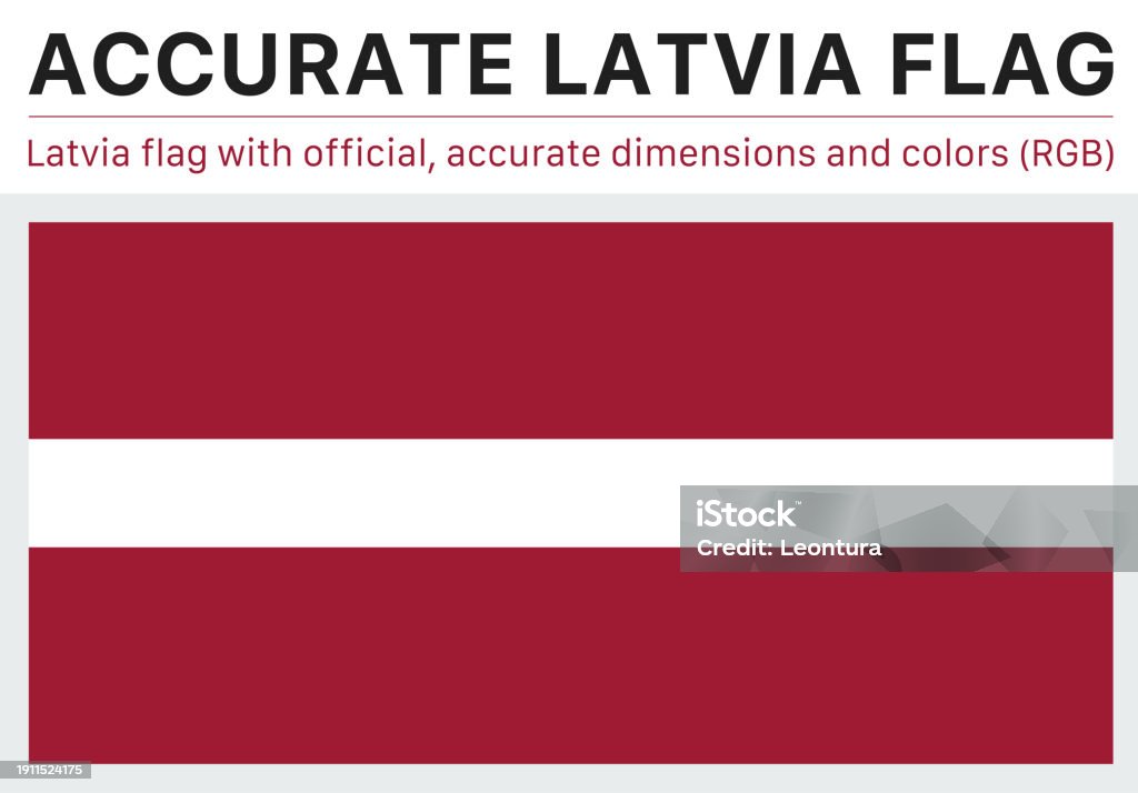 Latvian Flag (Official RGB Colors, Official Specifications) Latvian flag in the official RGB colors and with official specifications. The colors and specifications have been carefully researched. Flag stock vector Latvian Flag (Official RGB Colors, Official Specifications) Latvian flag in the official RGB colors and with official specifications. The colors and specifications have been carefully researched. Flag stock vector