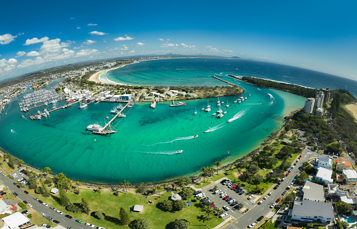 warped abstract of Mooloolaba and Buddina