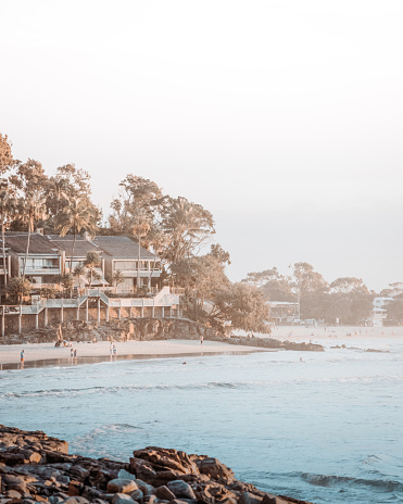 designer shot of Noosa's little cove late in the day