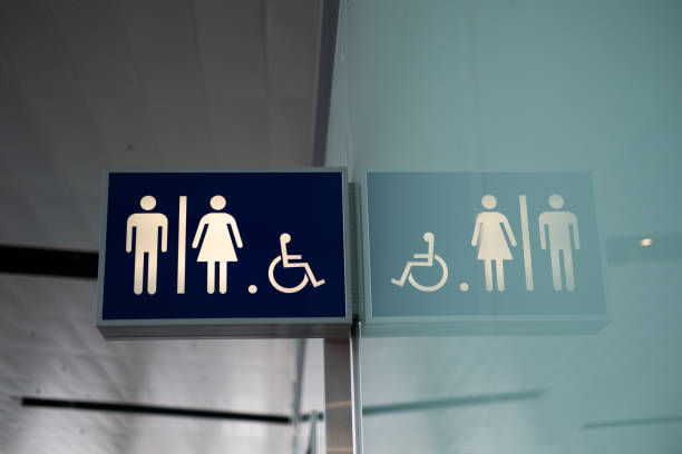 istock Public Toilet or Restroom Sign 1911562117