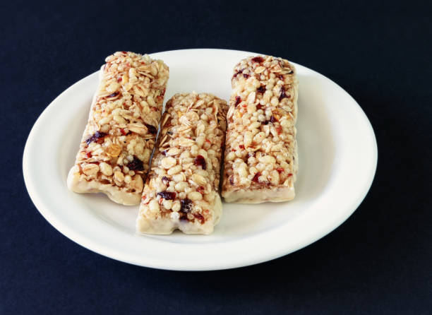 istock Three flake bars with berry and yogurt glaze 1911594287