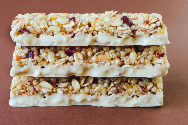 istock Three flake bars with berry and yogurt glaze 1911594293